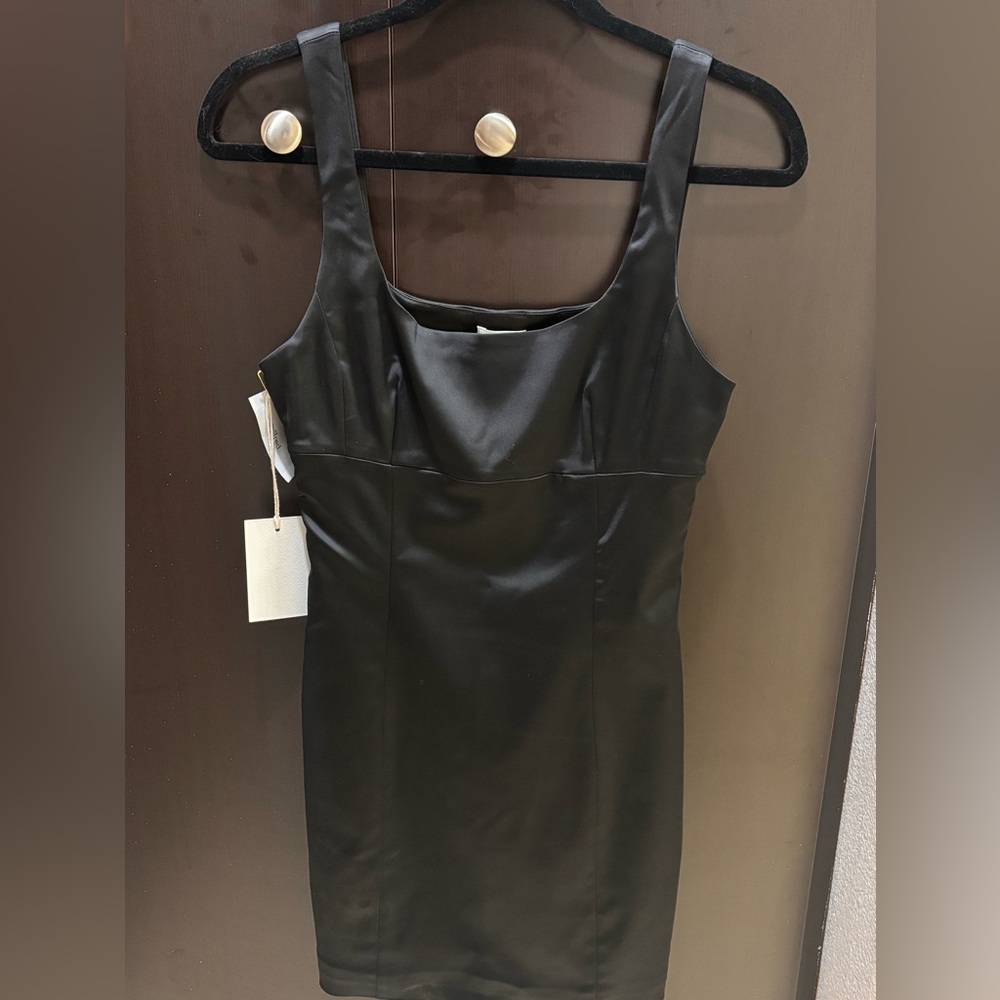 Black mini dress